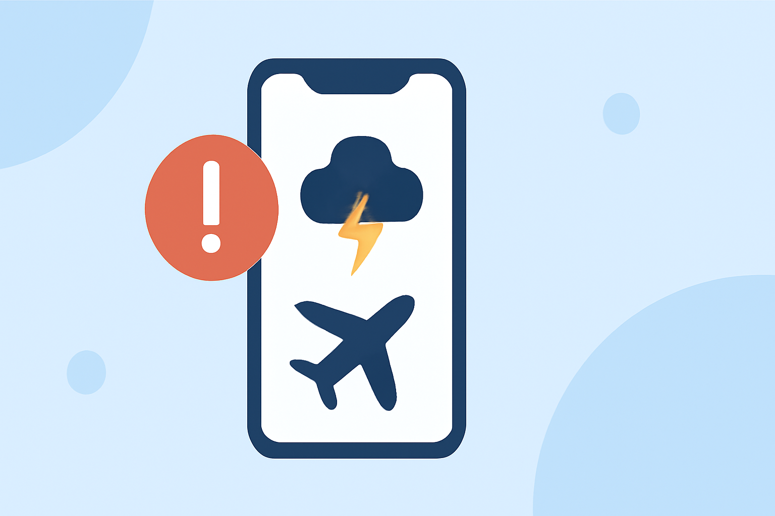 Flight Delays from Thunderstorms: Step by Step on iPhone