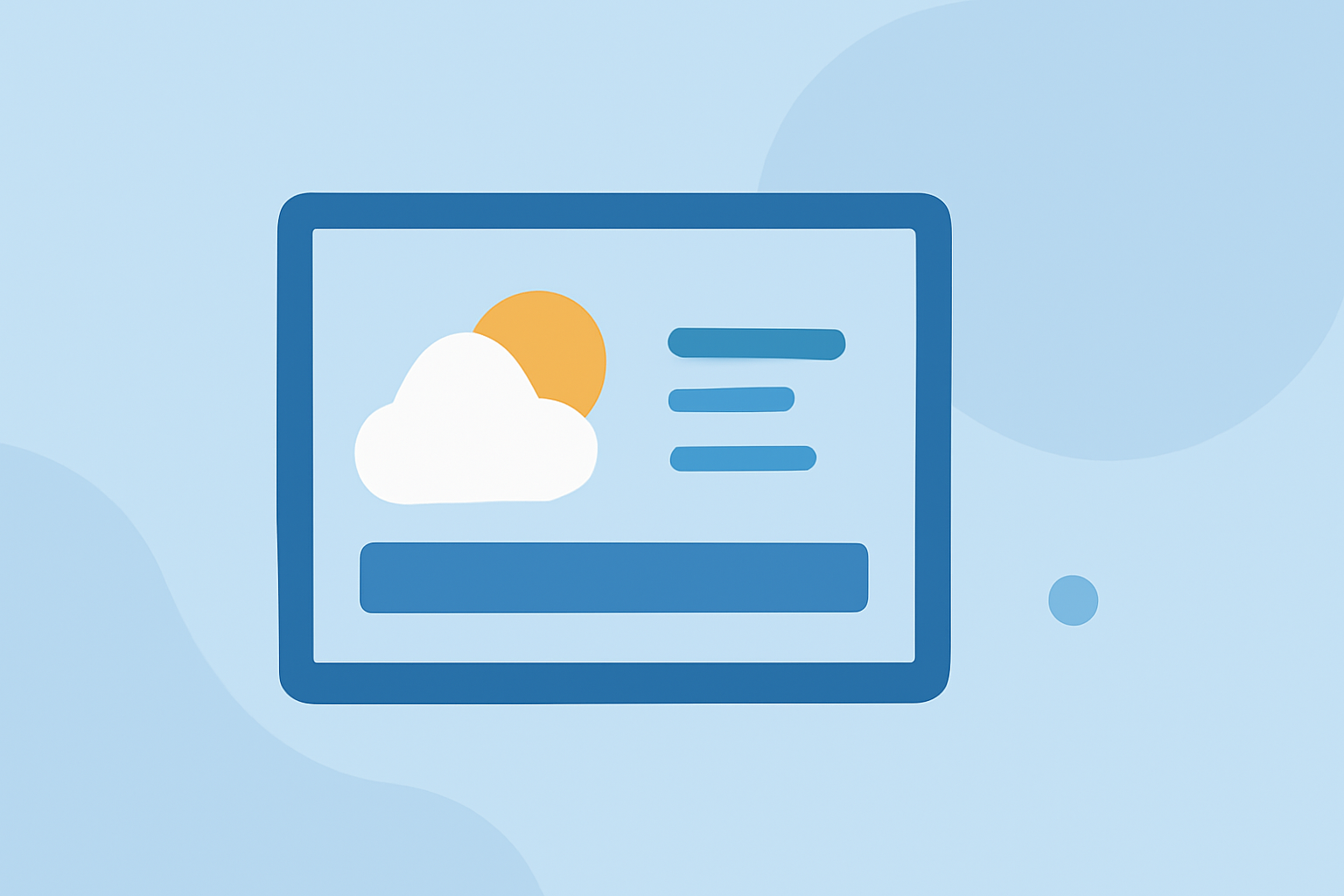 Weather Widgets Tutorial on iPad