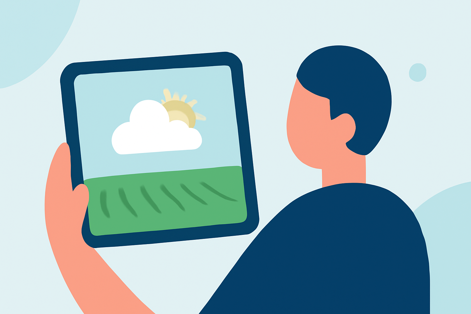 Optimizing Grass Cutting with Weather Insights on Your Tablet