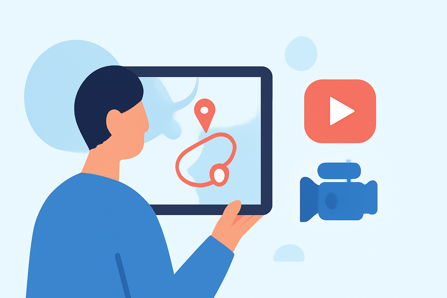 Enhancing Travel Vlogs with Animated Route Line Edits