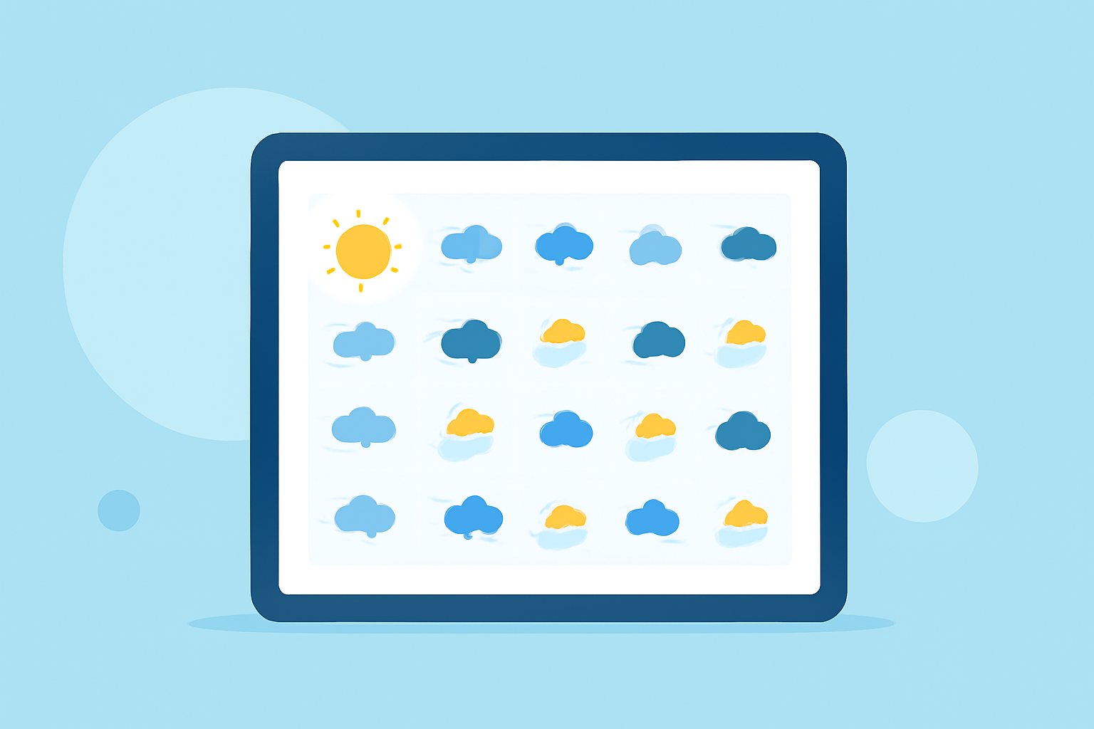 30-Day Weather Forecast Workflow on iPad