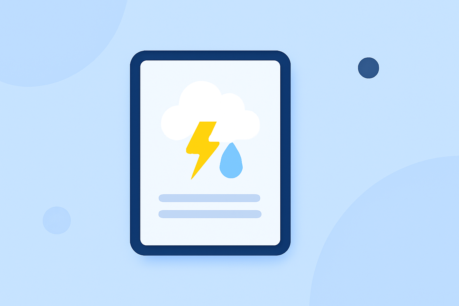 Weather Alert Reliability Tutorial on iPad