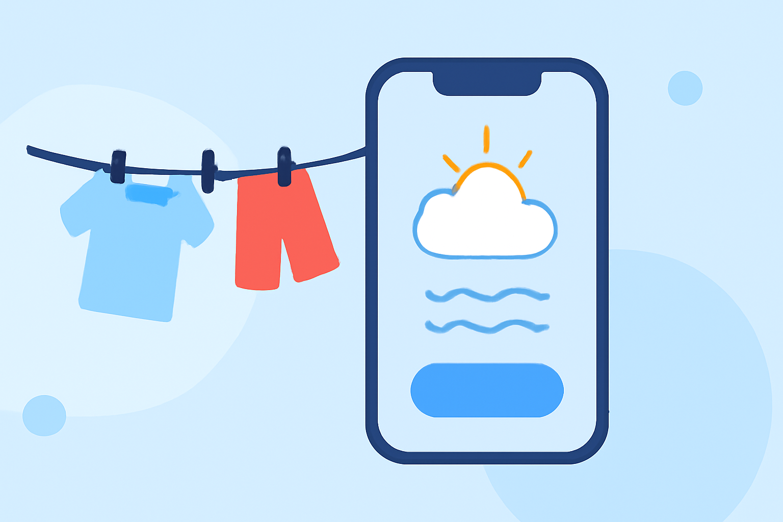 Planning Outdoor Laundry: How to Choose the Best Weather App for Your iPhone