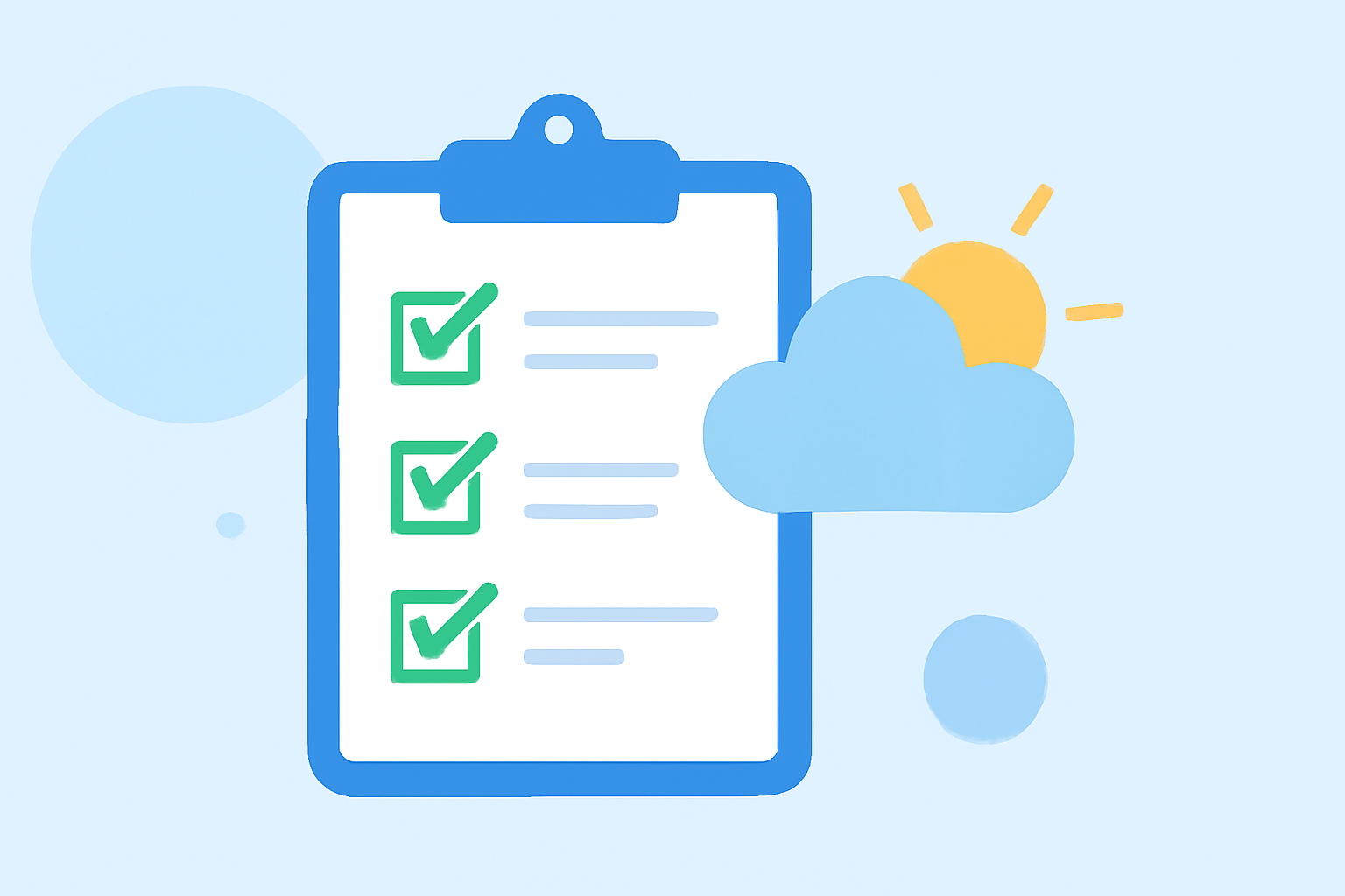 Weather for Swimming: A Non-Technical Checklist