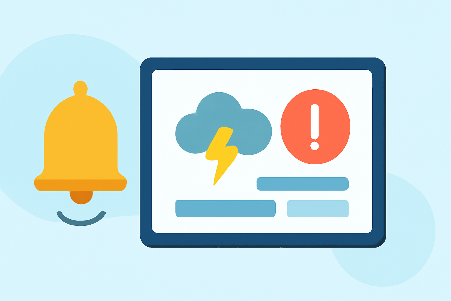 Easy Alert Plan Options for Weather on a Tablet