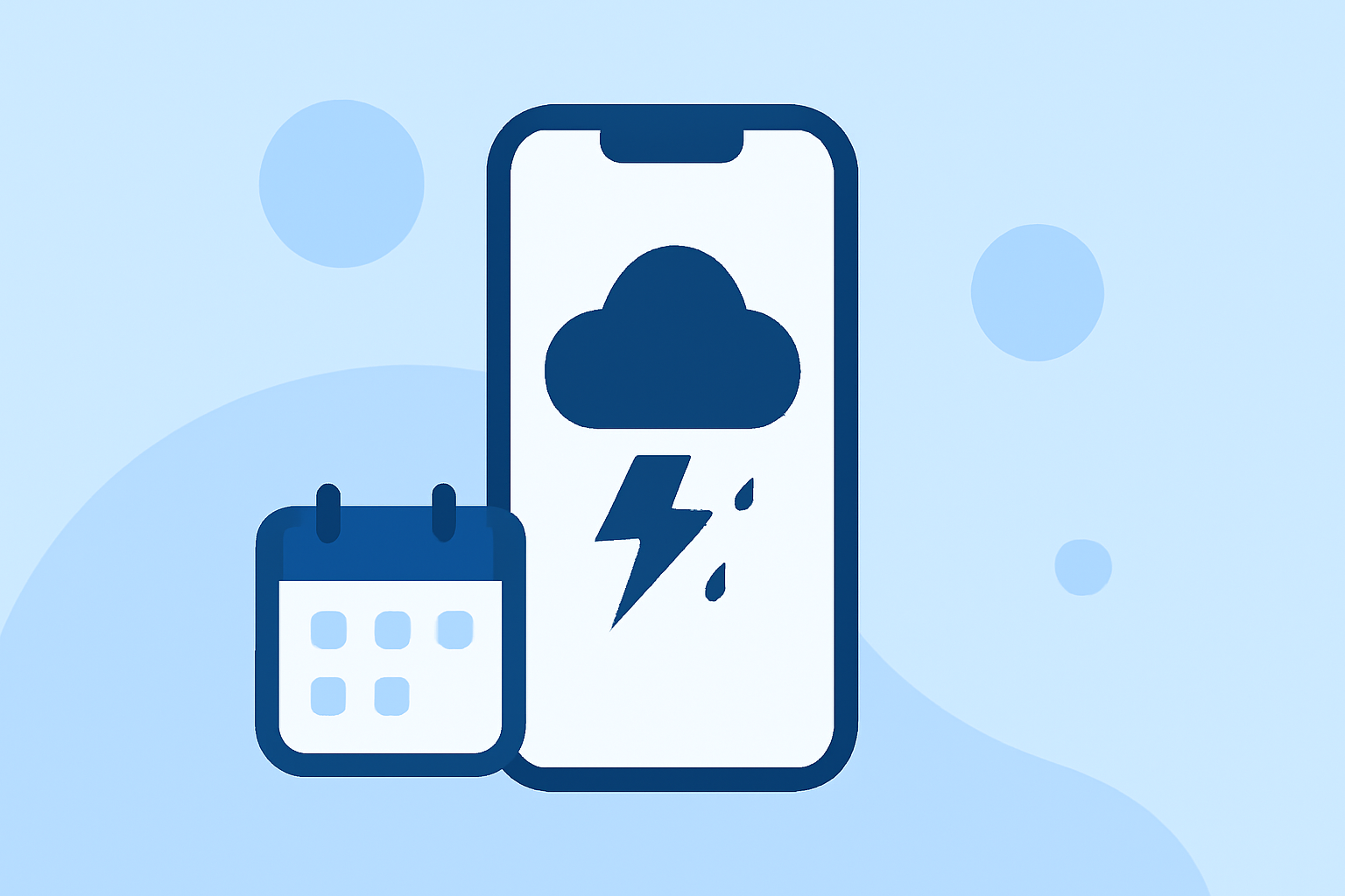 Planning Around a Coming Storm on iPhone