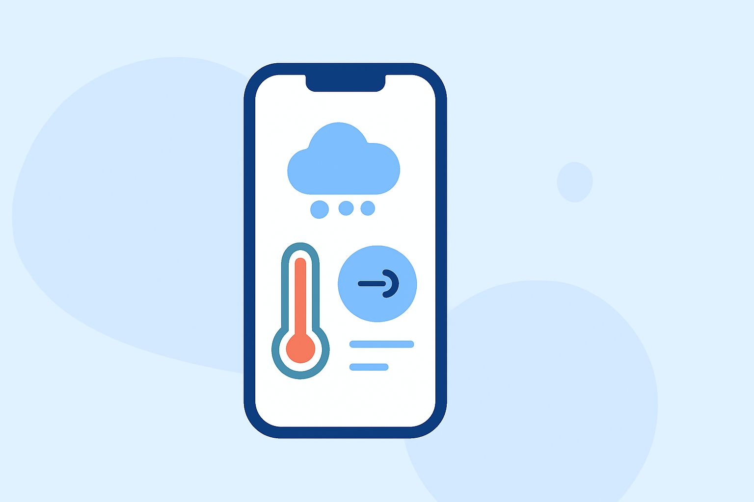 Weather Station Data Examples on iPhone