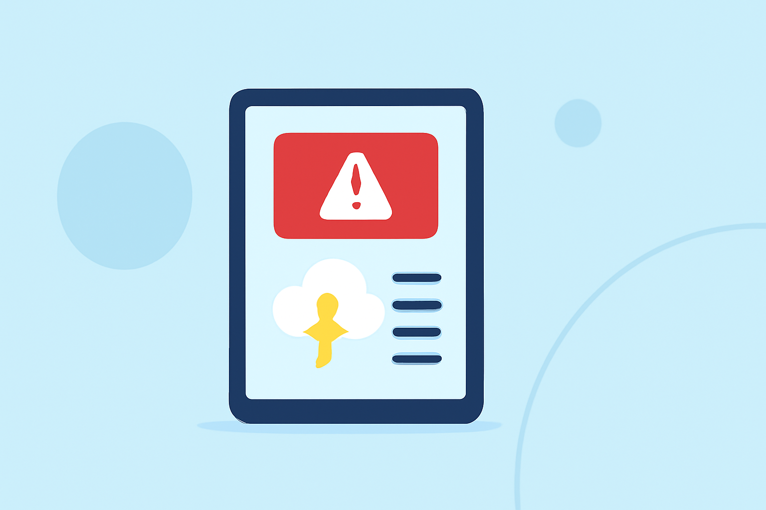 Understanding Emergency Weather Alerts on a Tablet