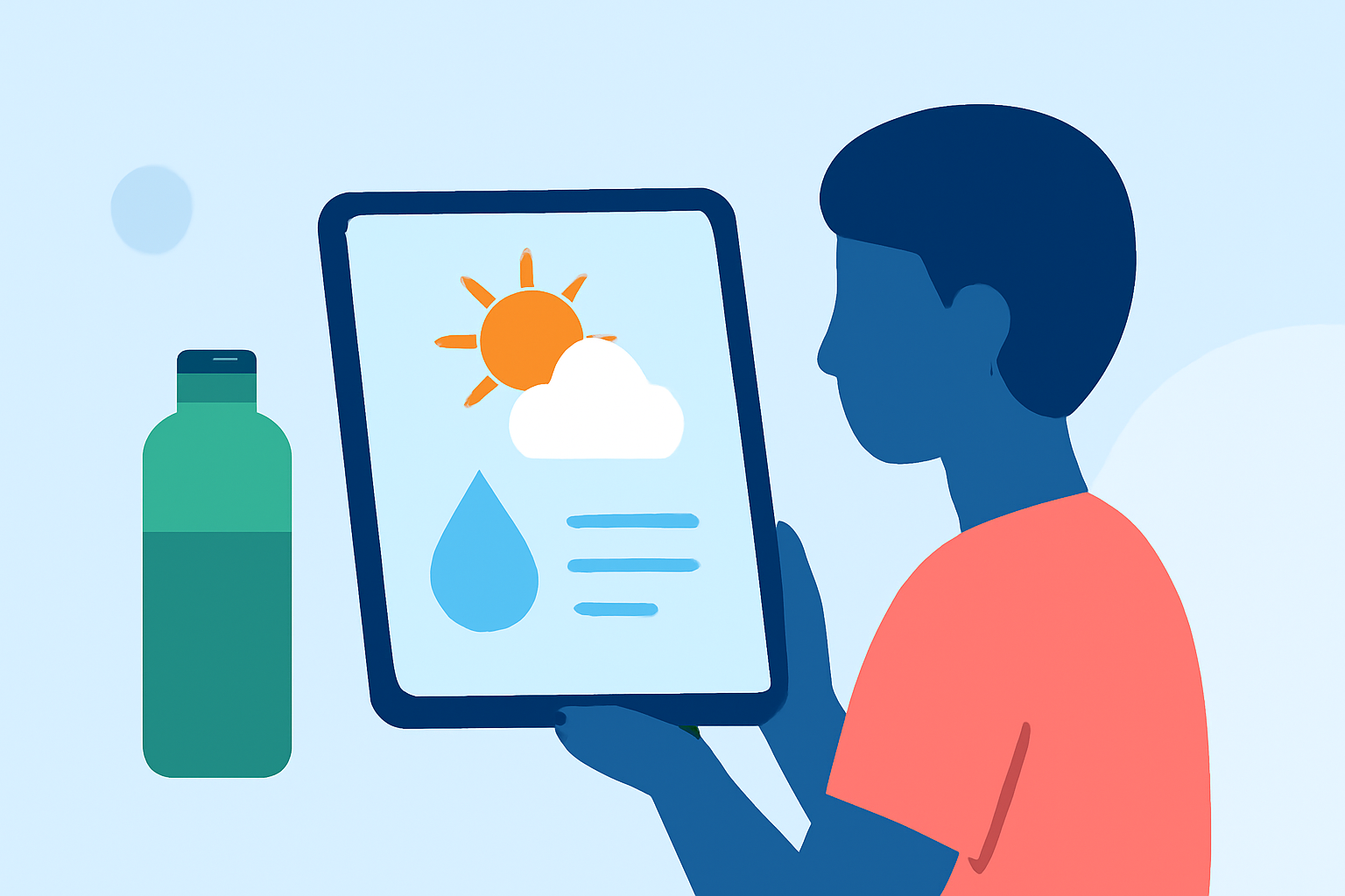 Hydration Strategies for Hot Weather Forecasts on Your iPad