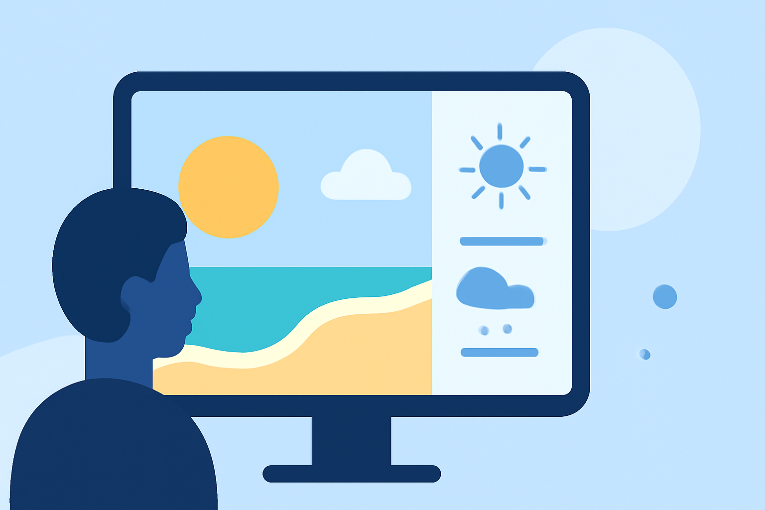 Beach Destination Weather Step by Step for Families