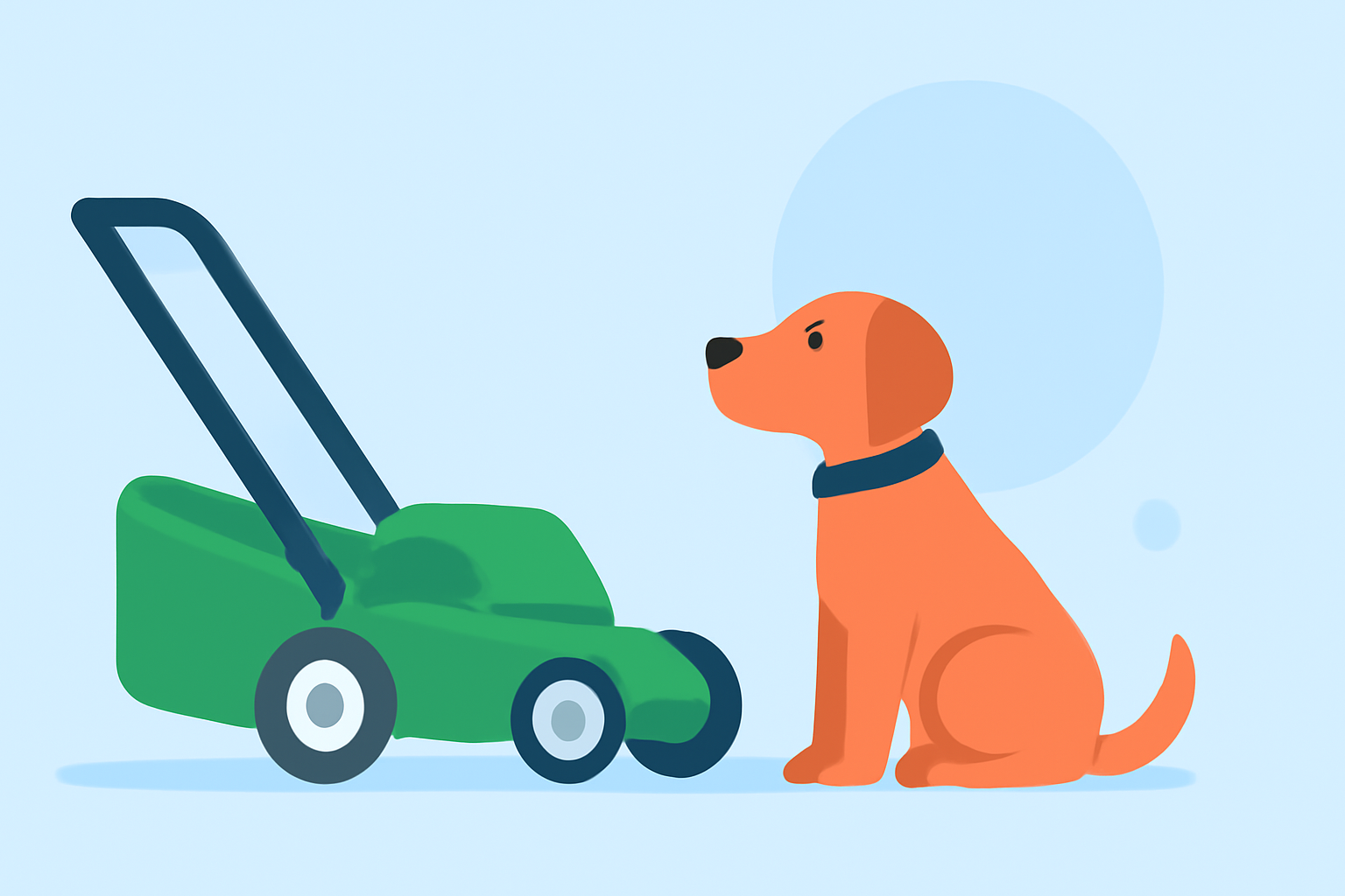 Optimal Lawn Mowing Practices for Pet Owners: Weather Considerations