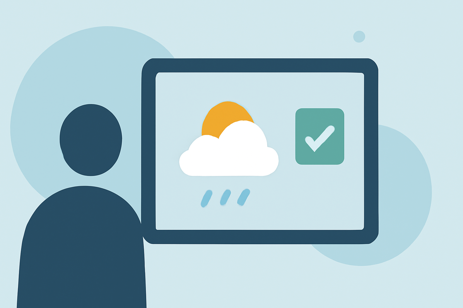 Weather for Festival Trips Explained on iPad