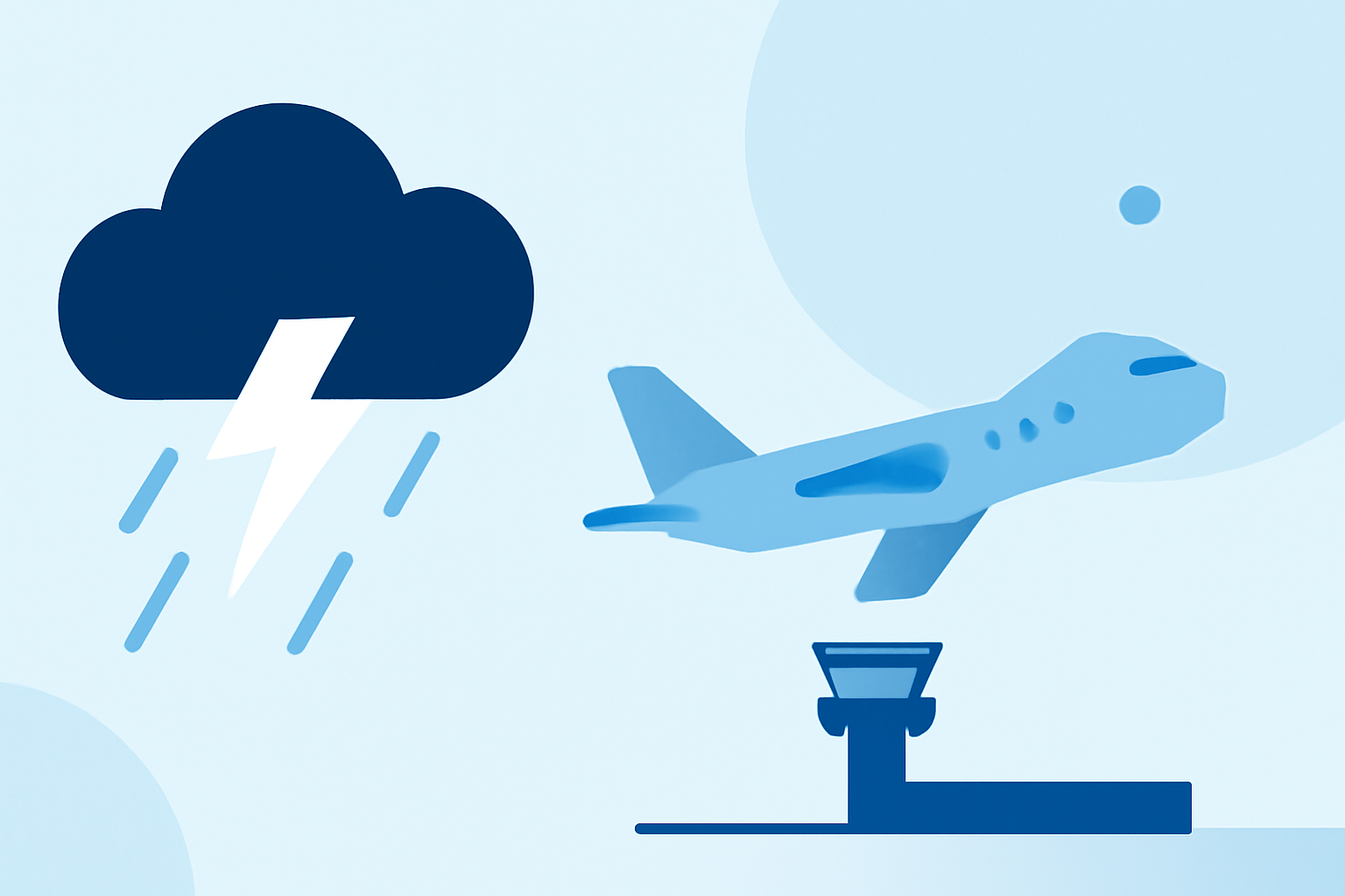 How Thunderstorms Affect Flight Delays and Navigating Airport Workflow