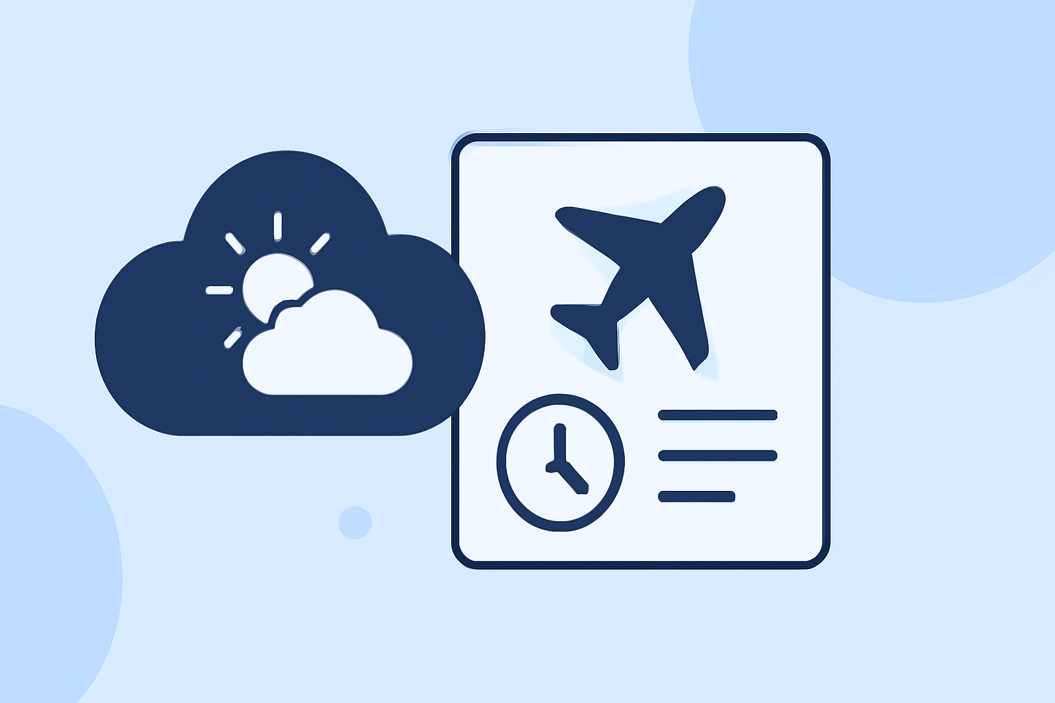 Efficiently Track Weather and Flight Timings for International Travel