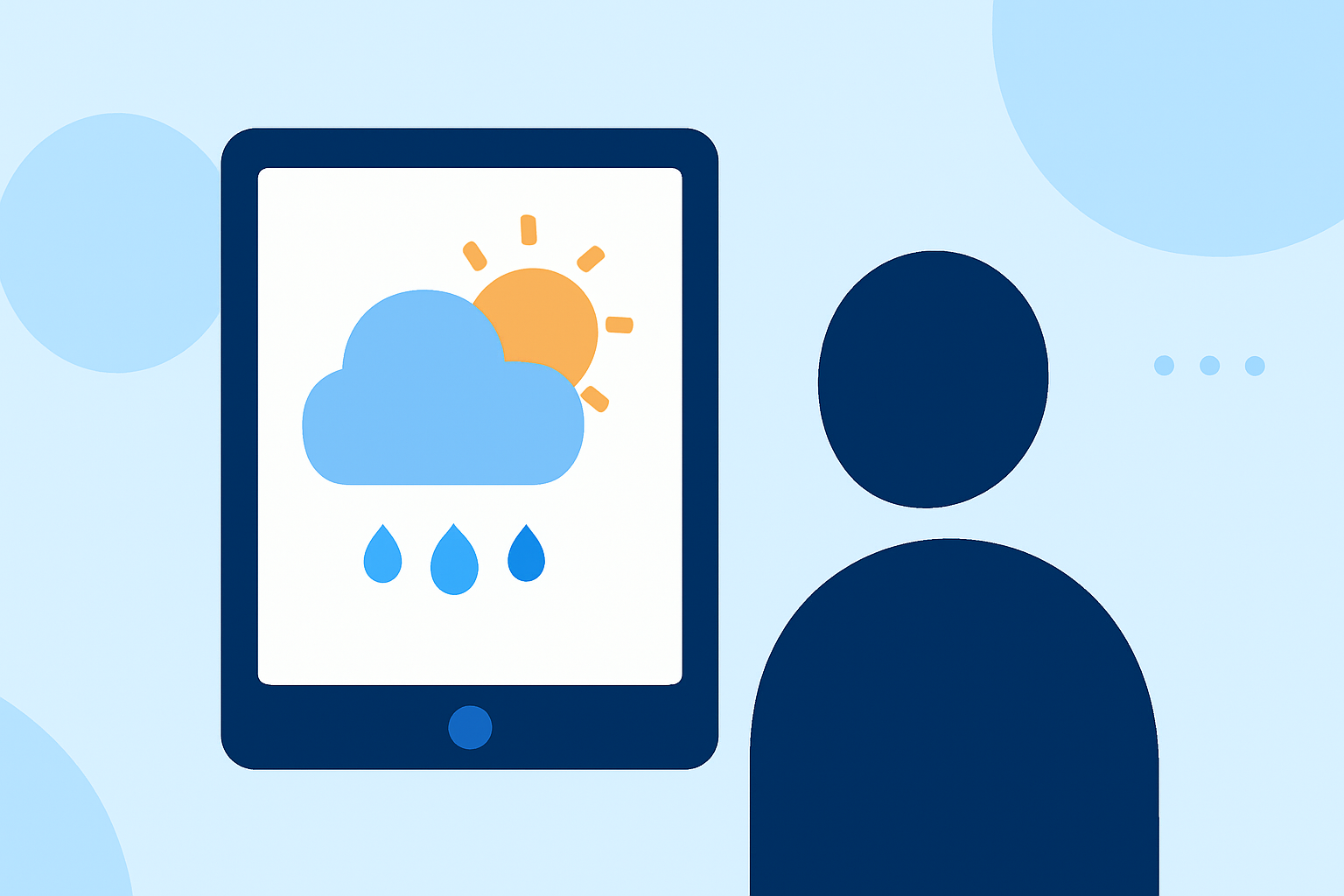 Tracking Weather Through Your Travel Day Explained on iPad
