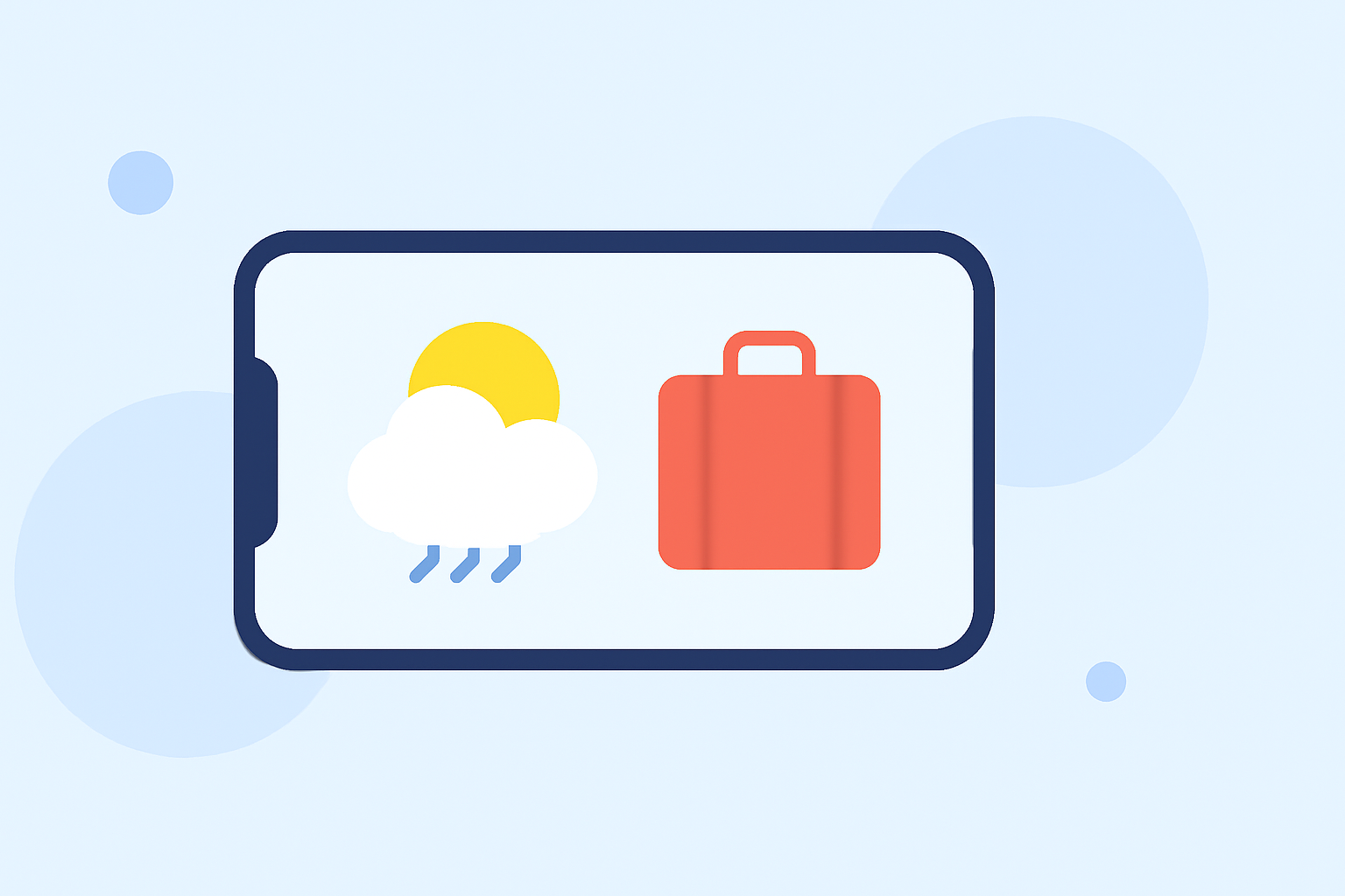 Getting Started with Weather and Packing for a Destination on iPhone