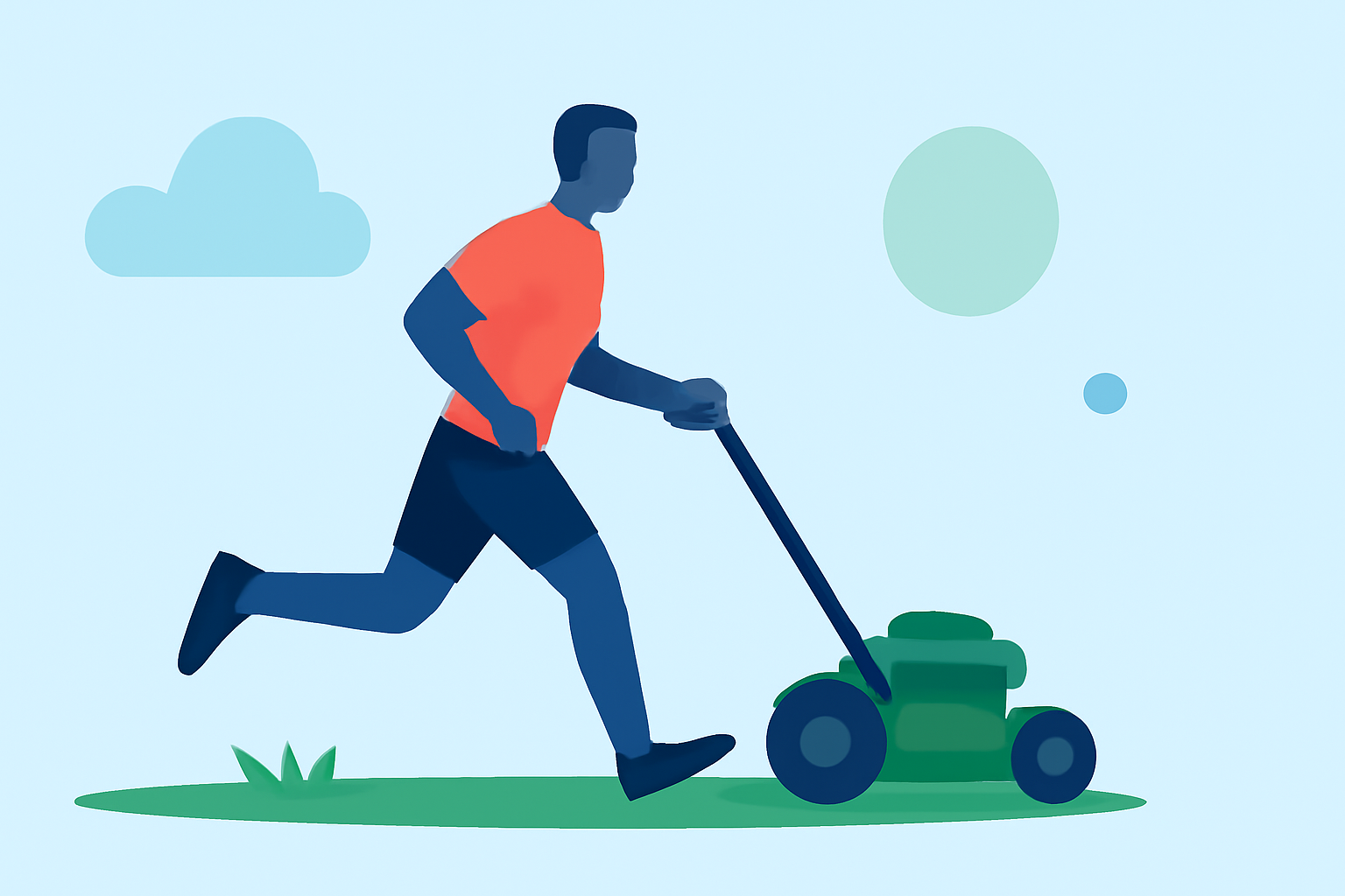 Optimal Weather Conditions for Lawn Mowing During Workouts