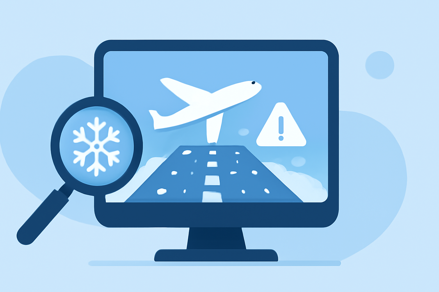 Ensuring Safe Departures: Monitoring Ice and Runway Conditions