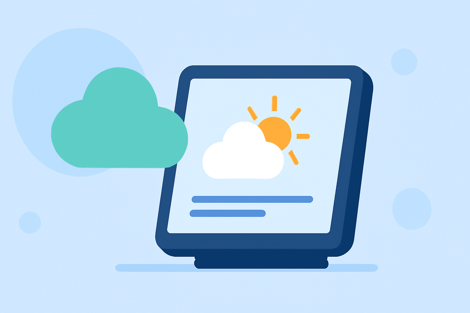 Weather-Aware Electronics Guide for Smart Displays