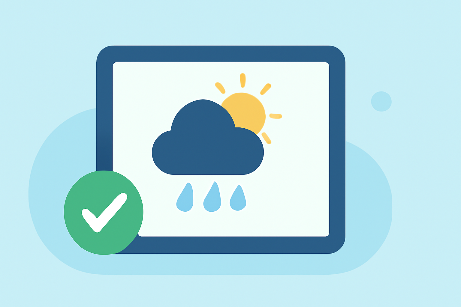 Weather Tips for Outdoor Weddings on iPad