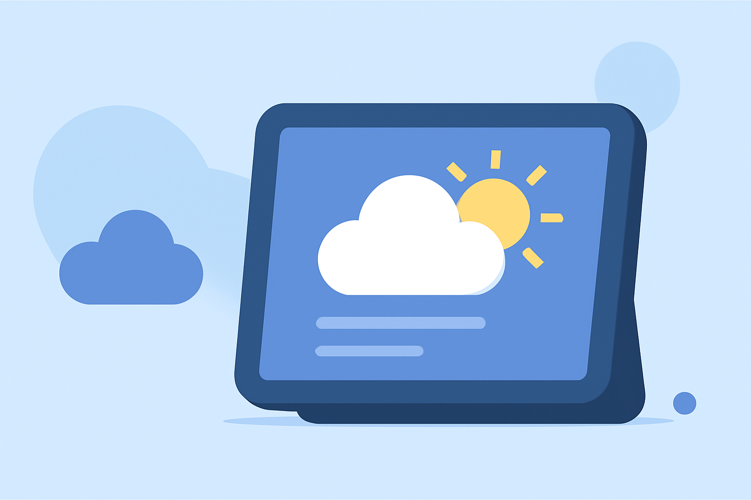 Weather for Window Cleaning Basics on a Smart Display