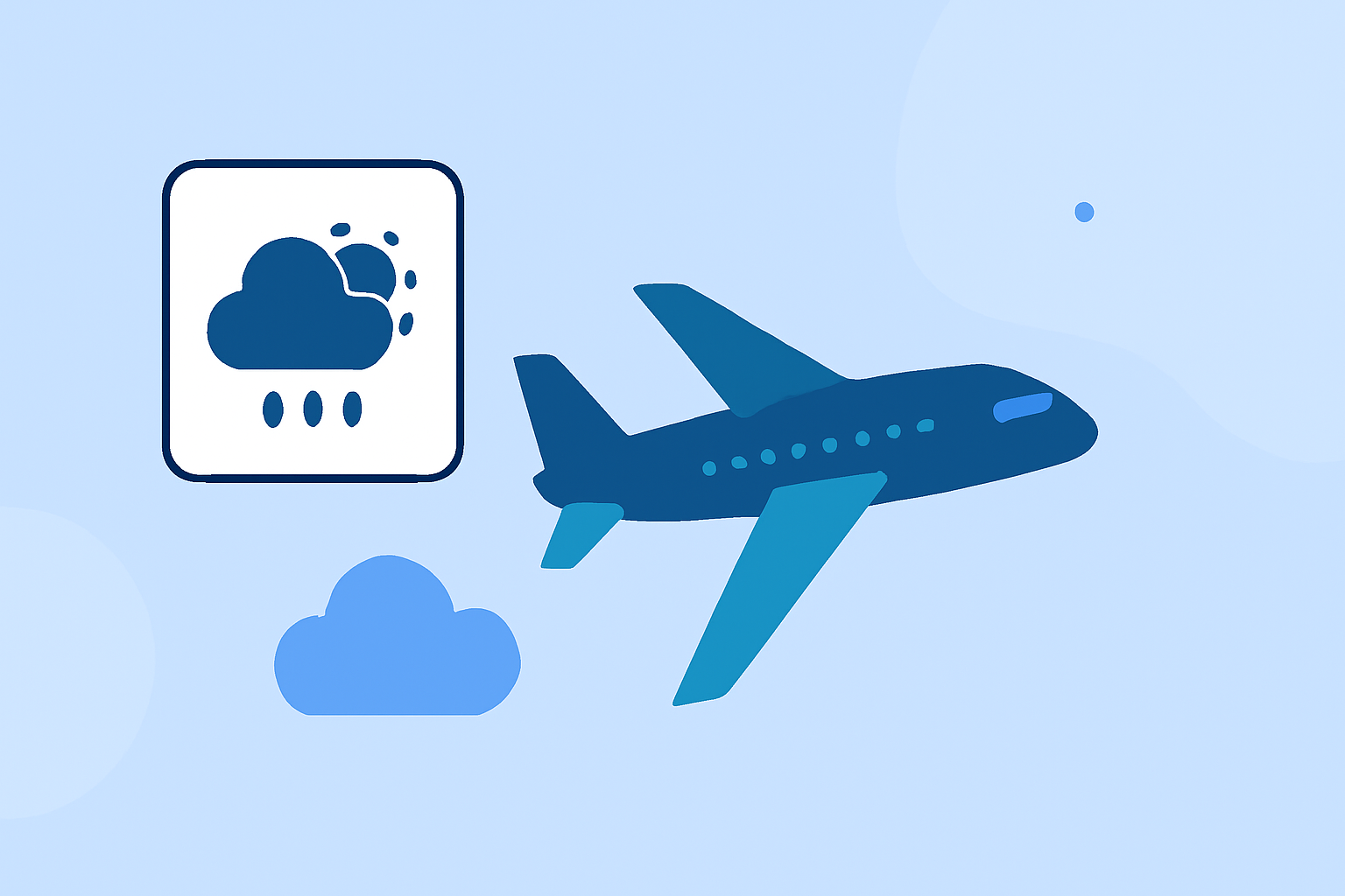 Predicting Flight Delays from the Forecast for Holiday Travel