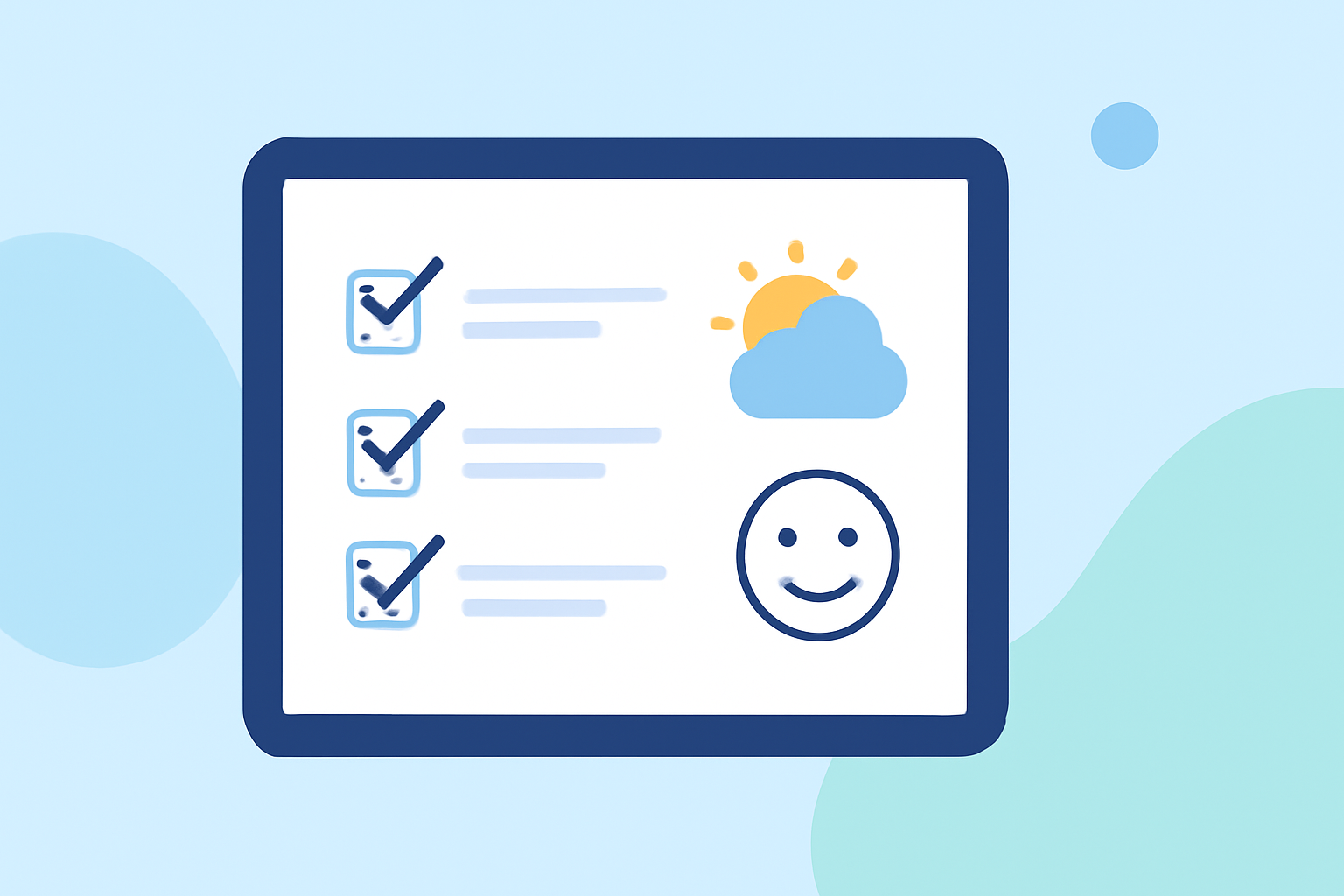 Weather and Mood Planning Checklist on iPad: A Comprehensive Guide