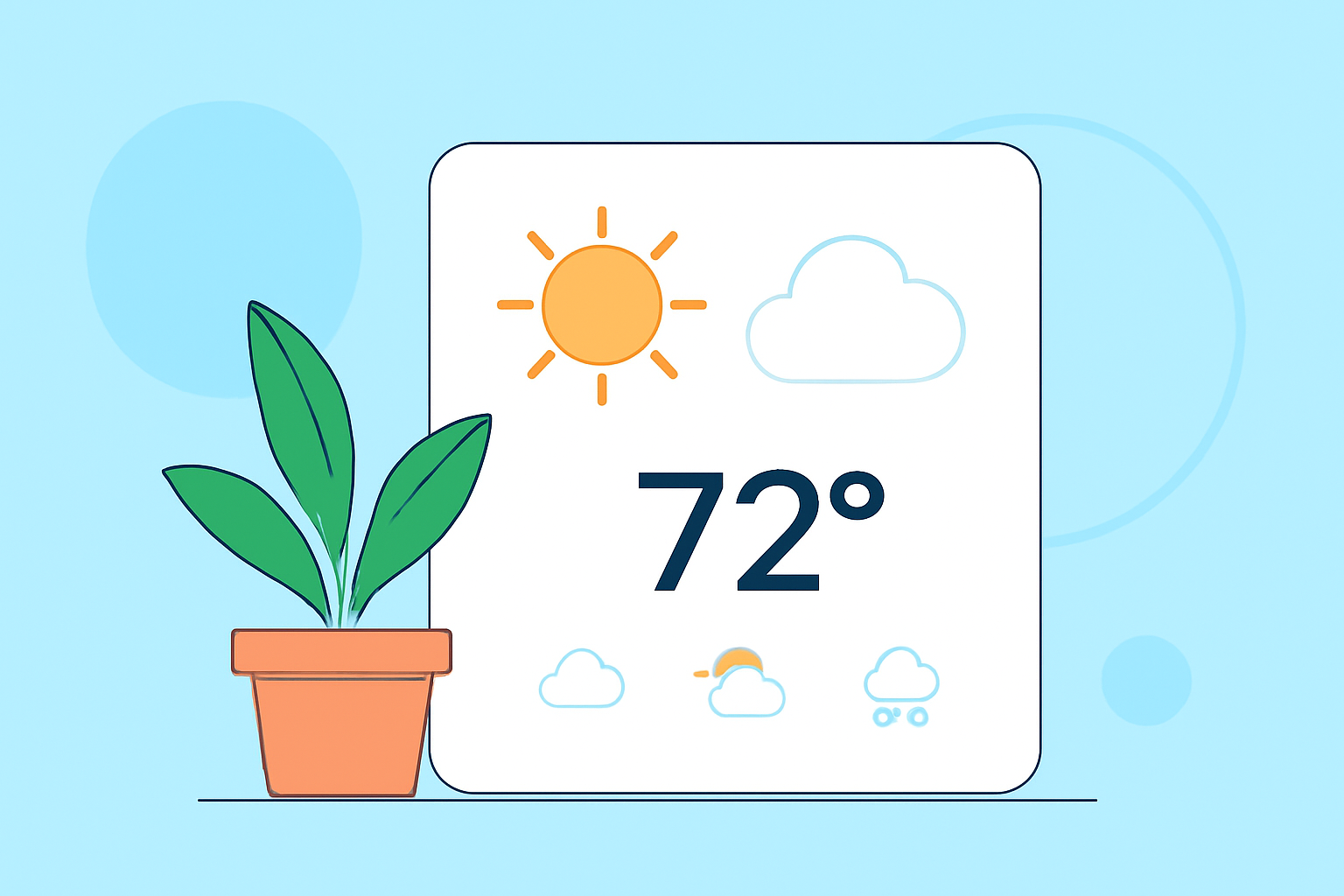 Easy Weather Smart-Stack Widgets for Gardeners