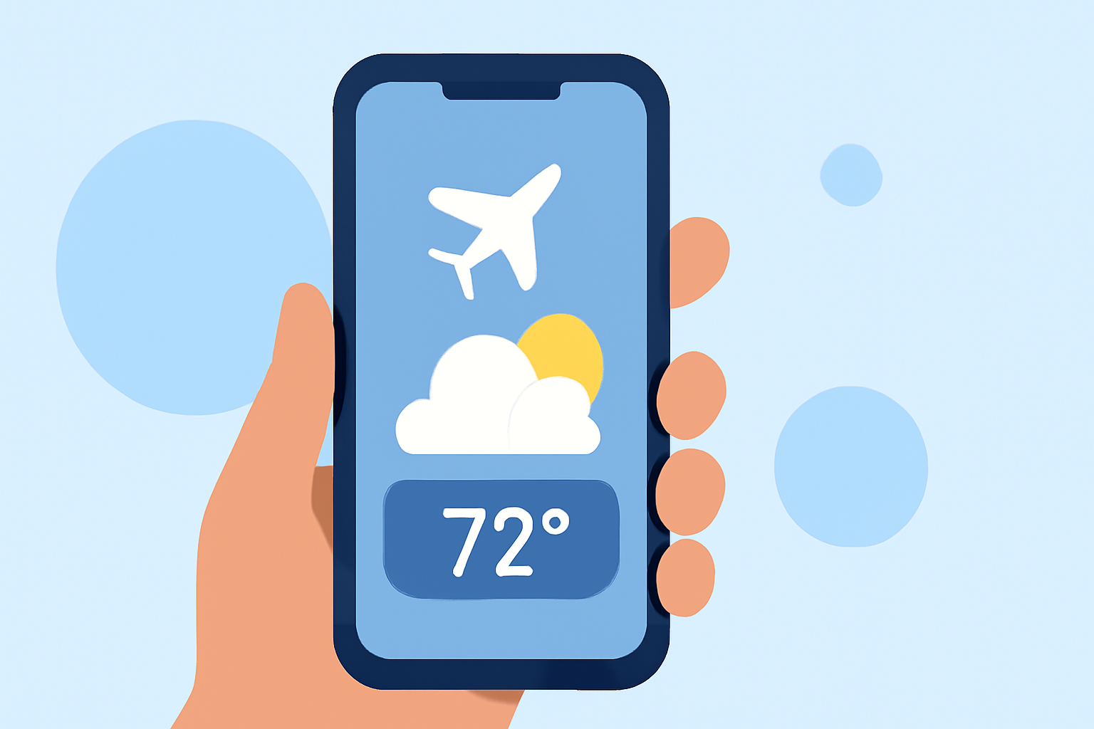 Tracking Weather Around Your Flights on Your Phone