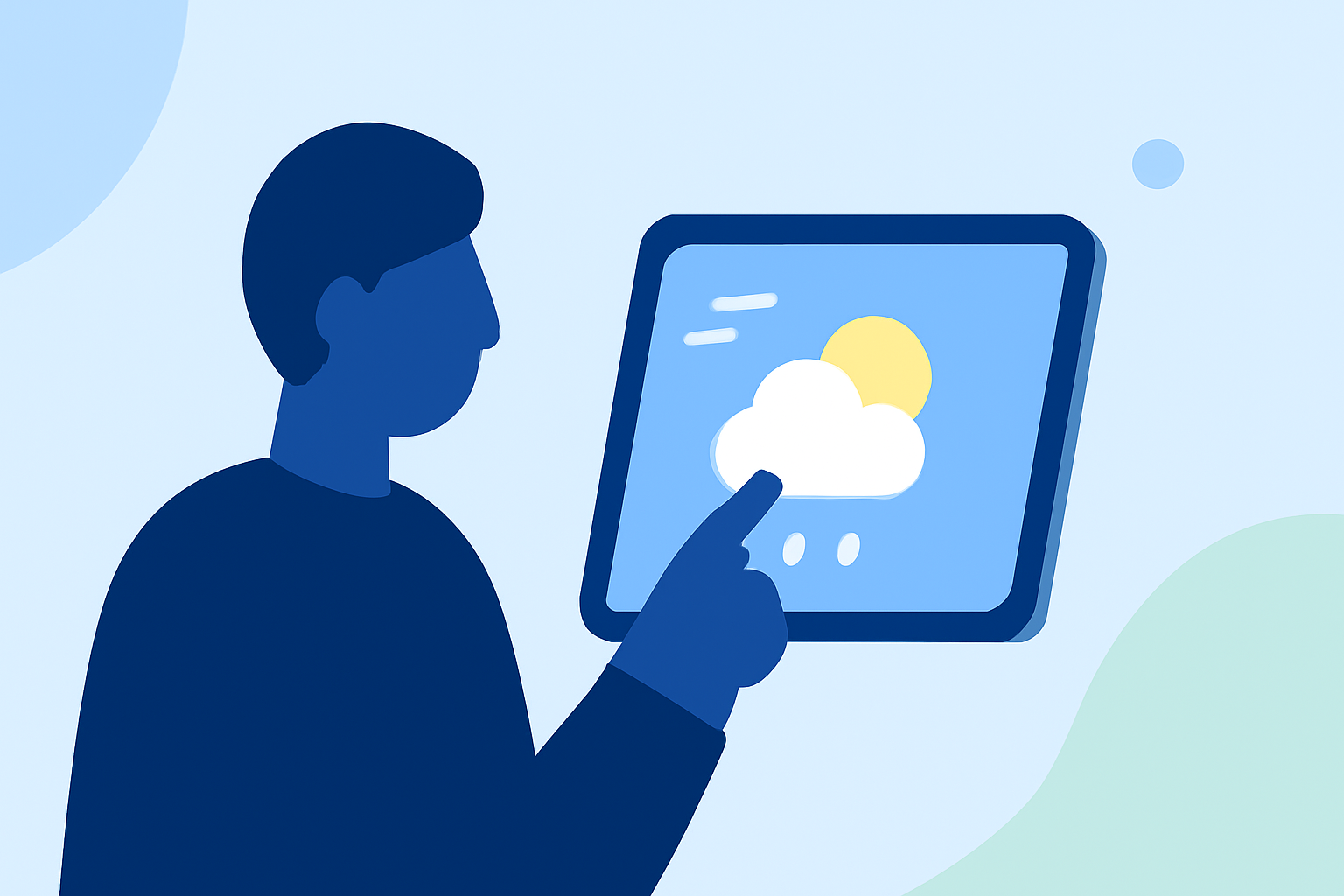 Navigating Weather Widget Data Choices on iPad