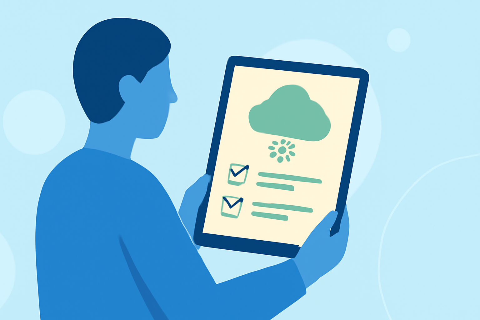 Best Layers for Cold Forecasts Checklist on iPad