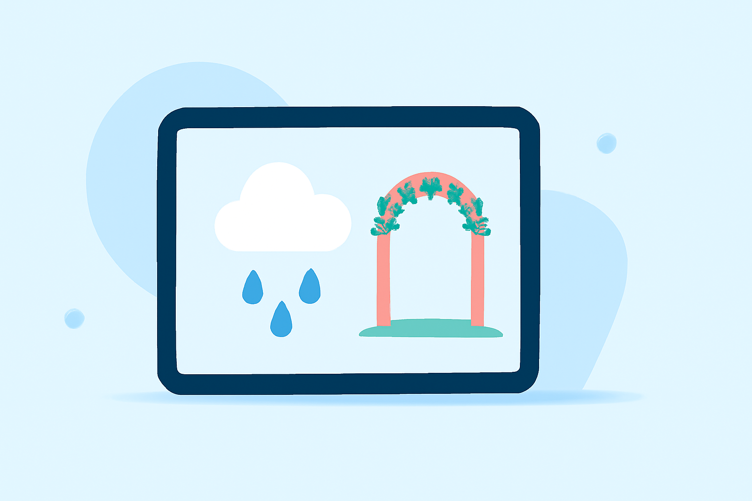 An Introduction to Weather for Outdoor Weddings on a Tablet