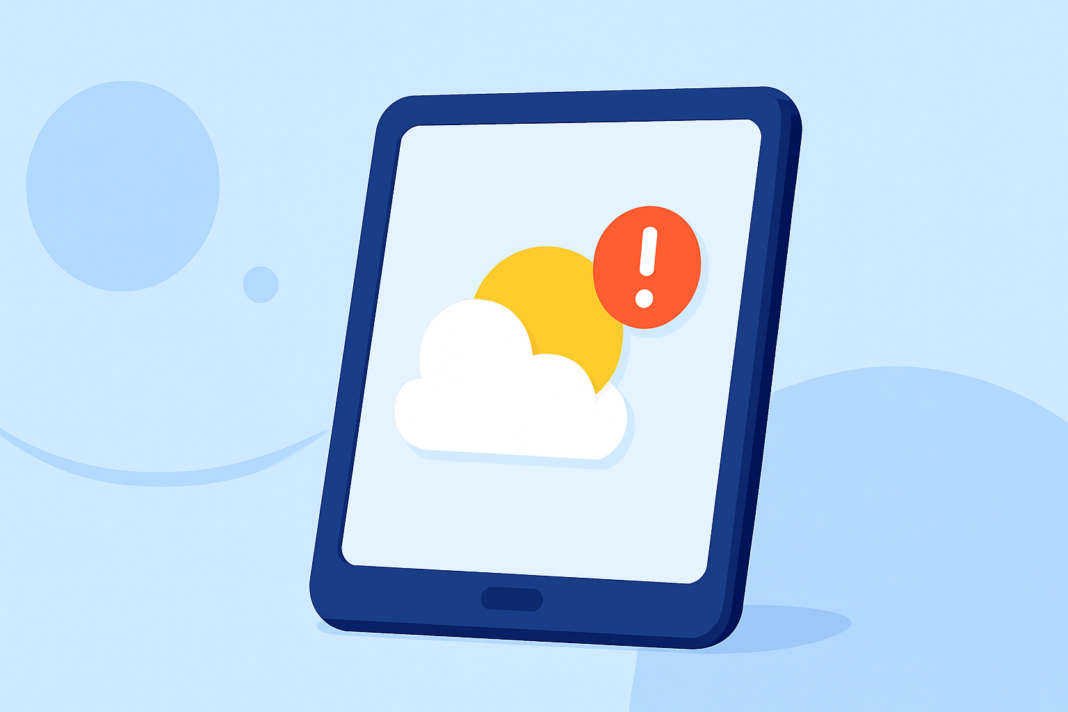 Common Weather Notification Badge Questions on Tablets