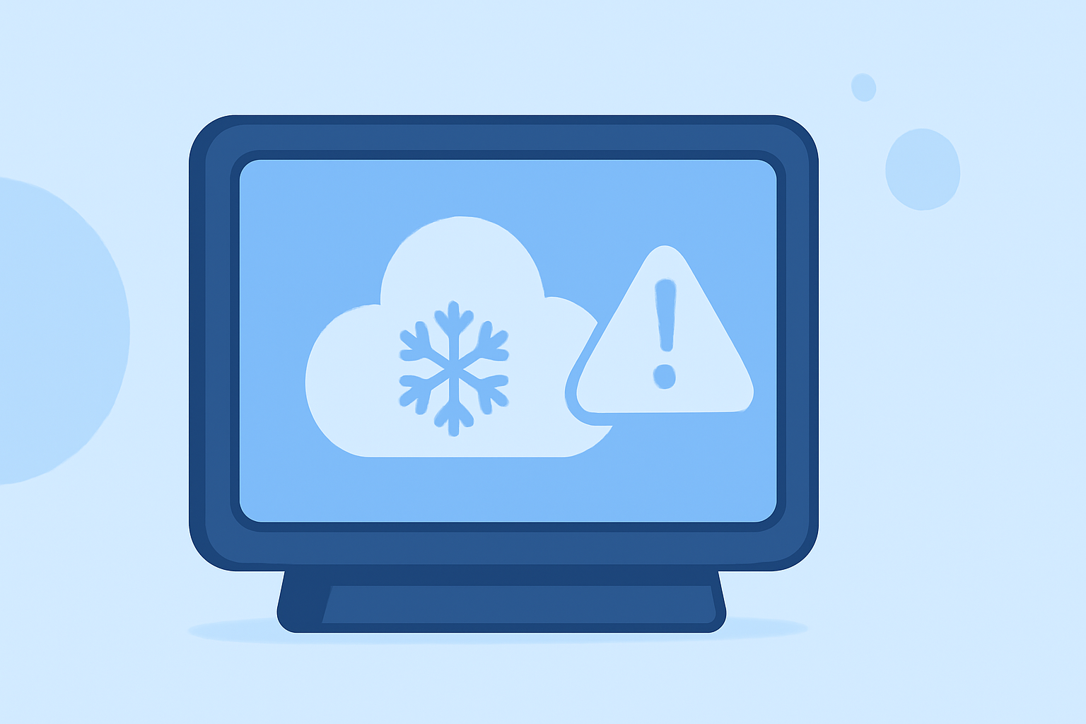 Cold Wave Alerts Basics on a Smart Display