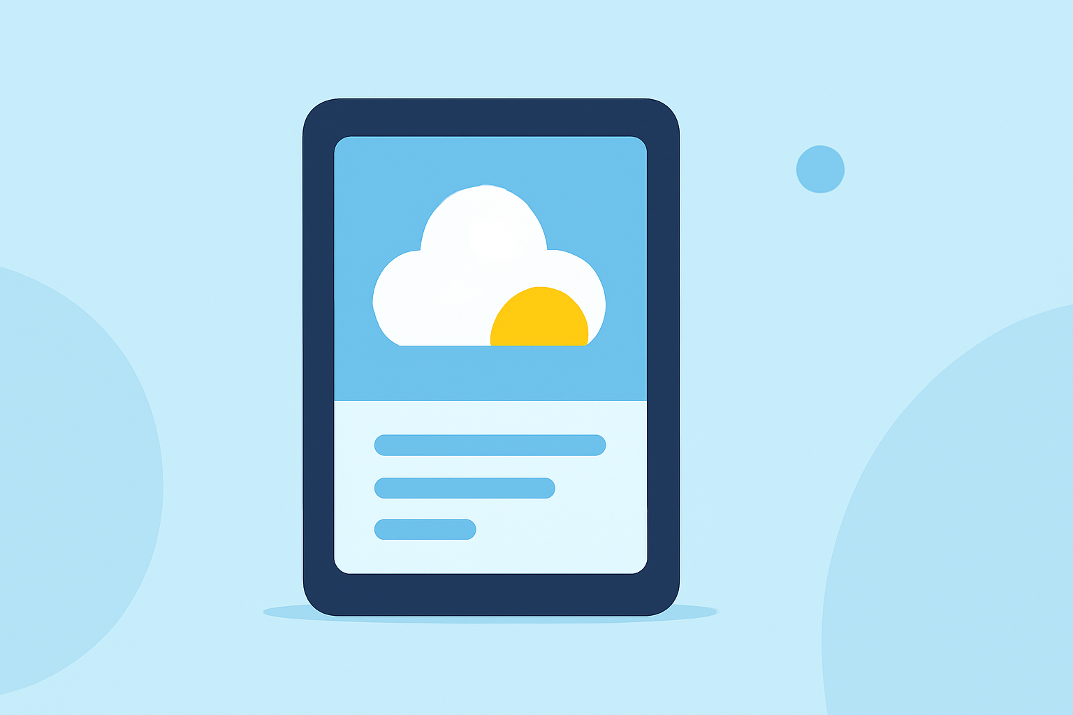 An Introduction to Medium Weather Widgets on a Tablet