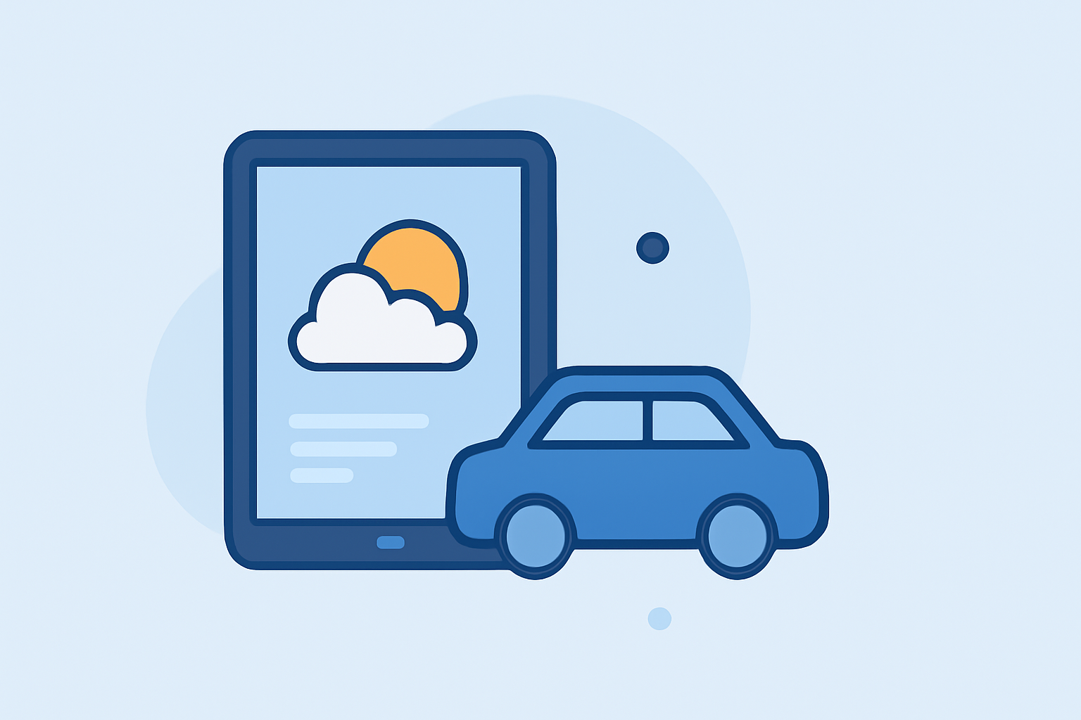 Weather Solutions for Car Rentals on Tablets
