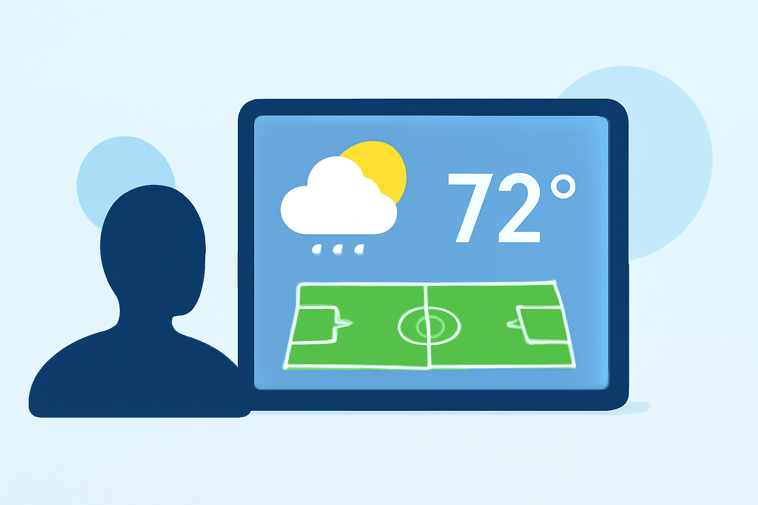 Pro Weather for Soccer on a Tablet