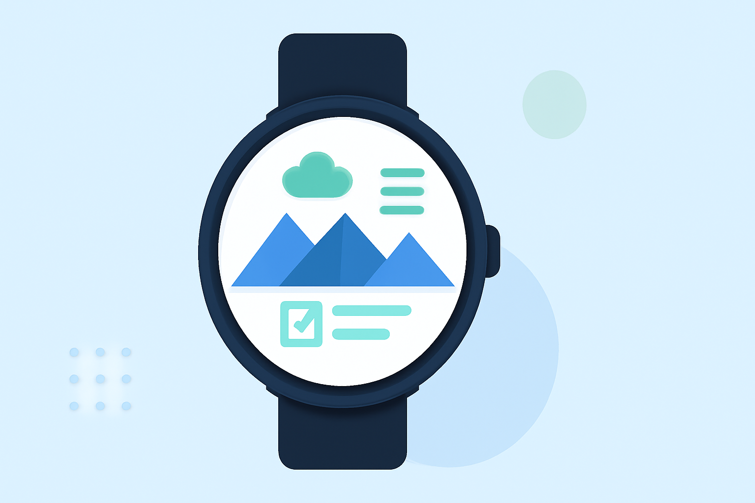 Mountain Climate Trends Checklist on Wear OS