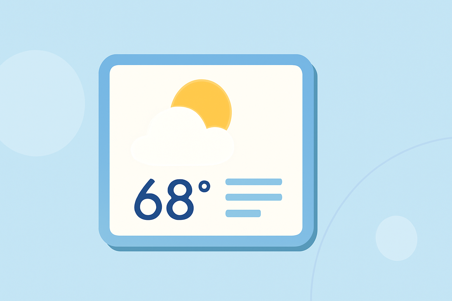 Weather Widget Customization Examples