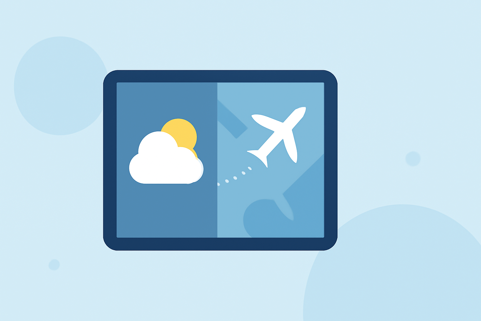 Enhancing Your Red-Eye Flight Experience with Real-Time Weather and Flight Tracking on iPad