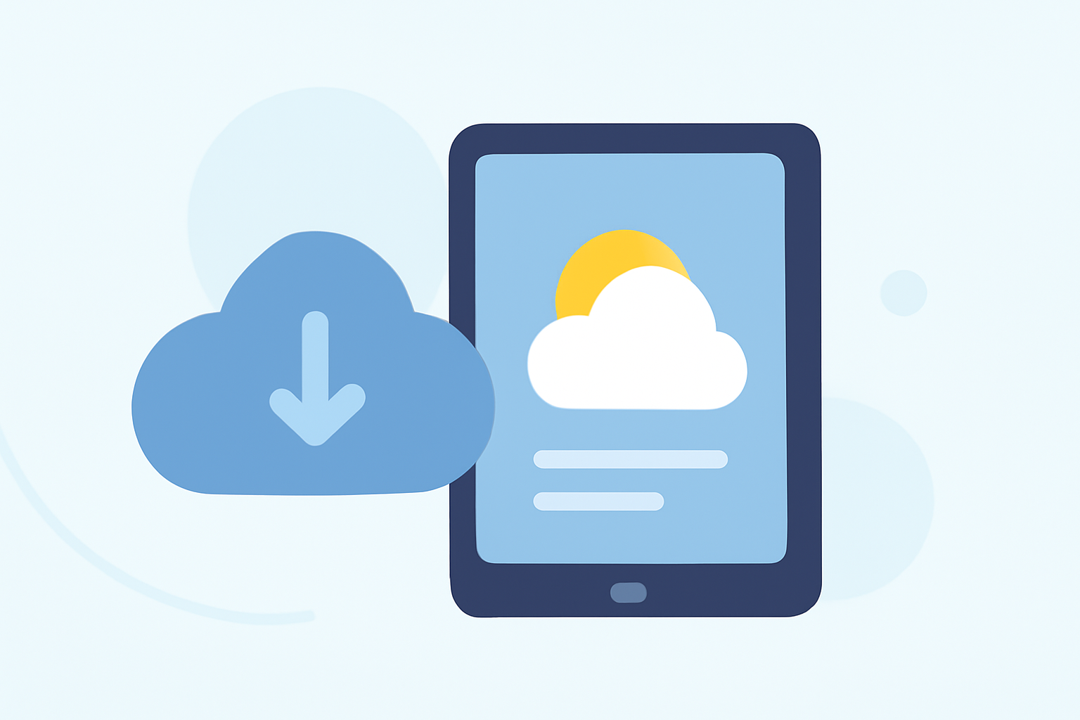 Weather Home Screen Widgets Tricks on a Tablet