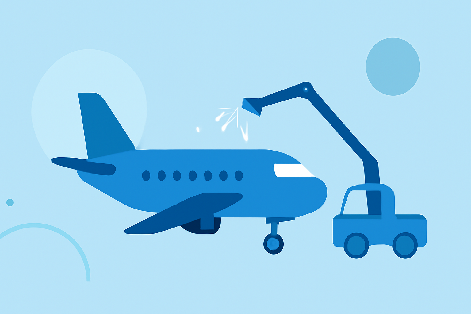 Easy Aircraft De-Icing in Winter at a Glance