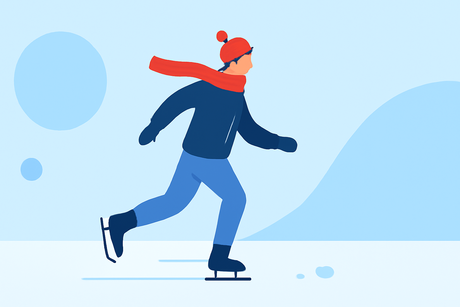 Optimal Weather Conditions for Ice Skating Beginners During Travel