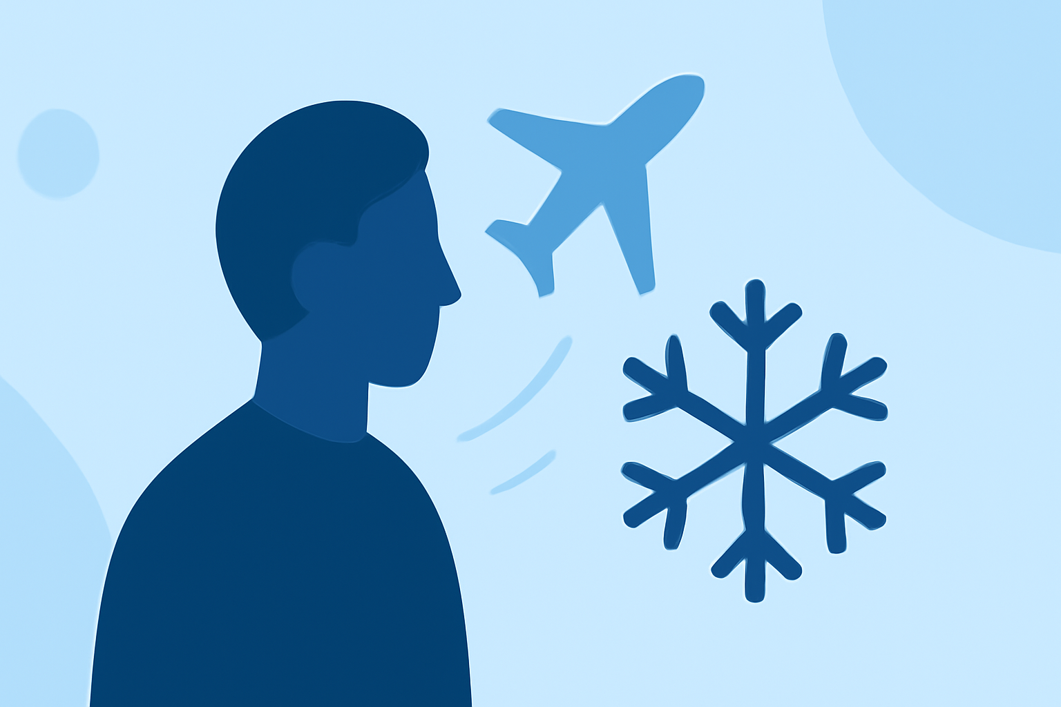 Navigating Snow at Departure Airports for Long-Haul Flights