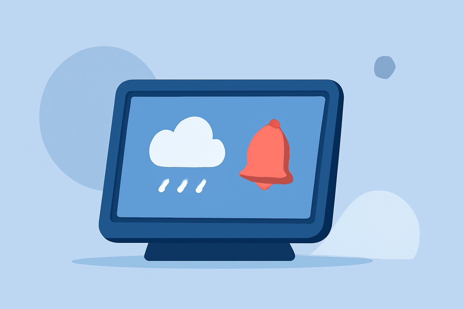 How to Set Up Rain Stop Notifications on a Smart Display