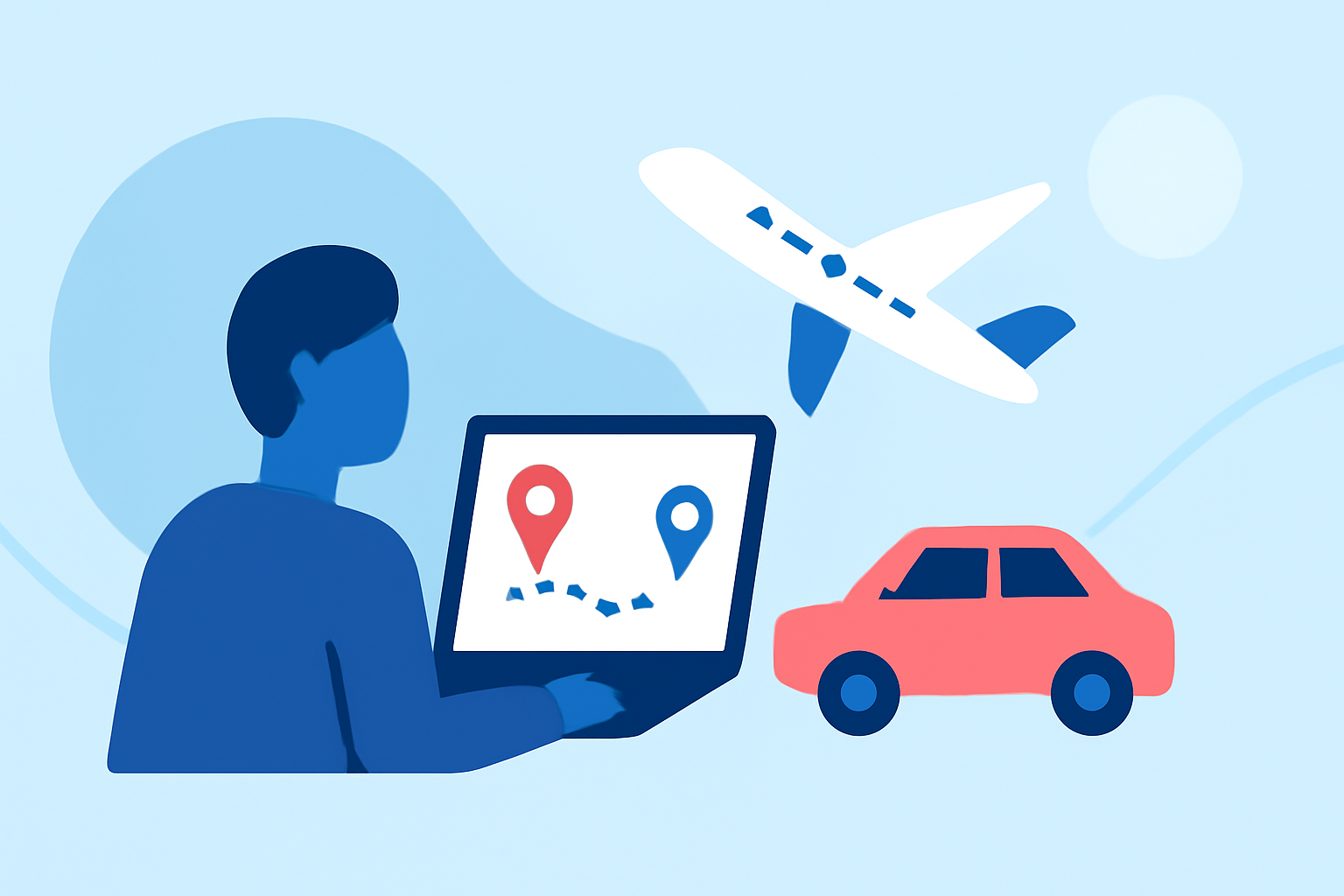Pro Planning a Trip Around Clear Skies for Road-and-Air Trips