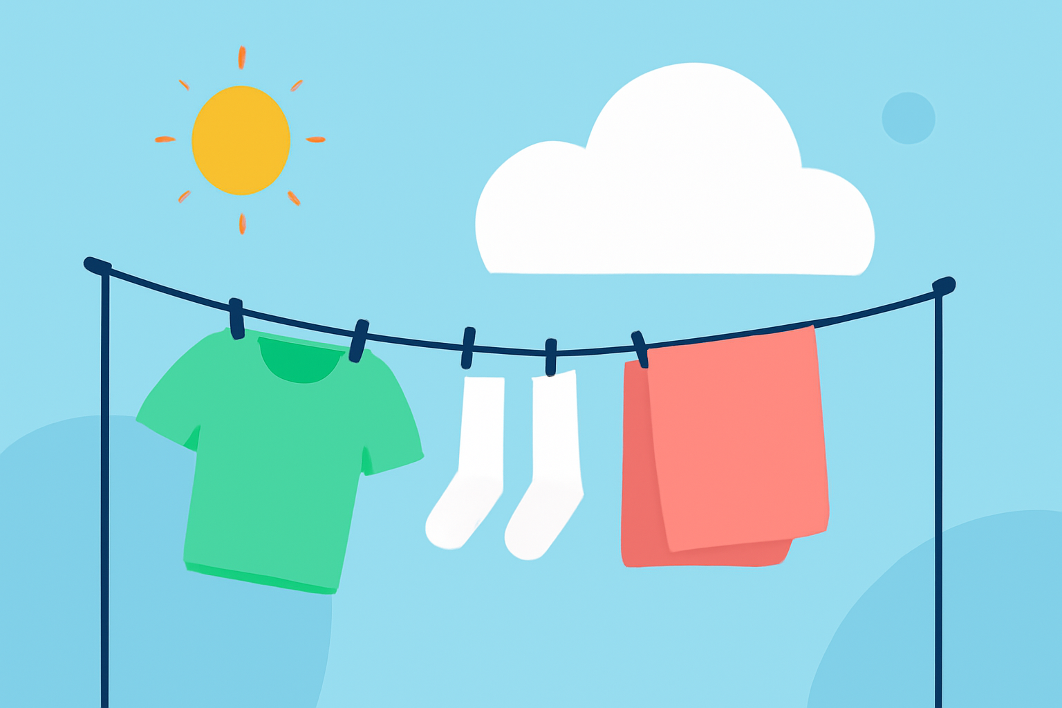 Optimal Weather Conditions for Outdoor Laundry Drying