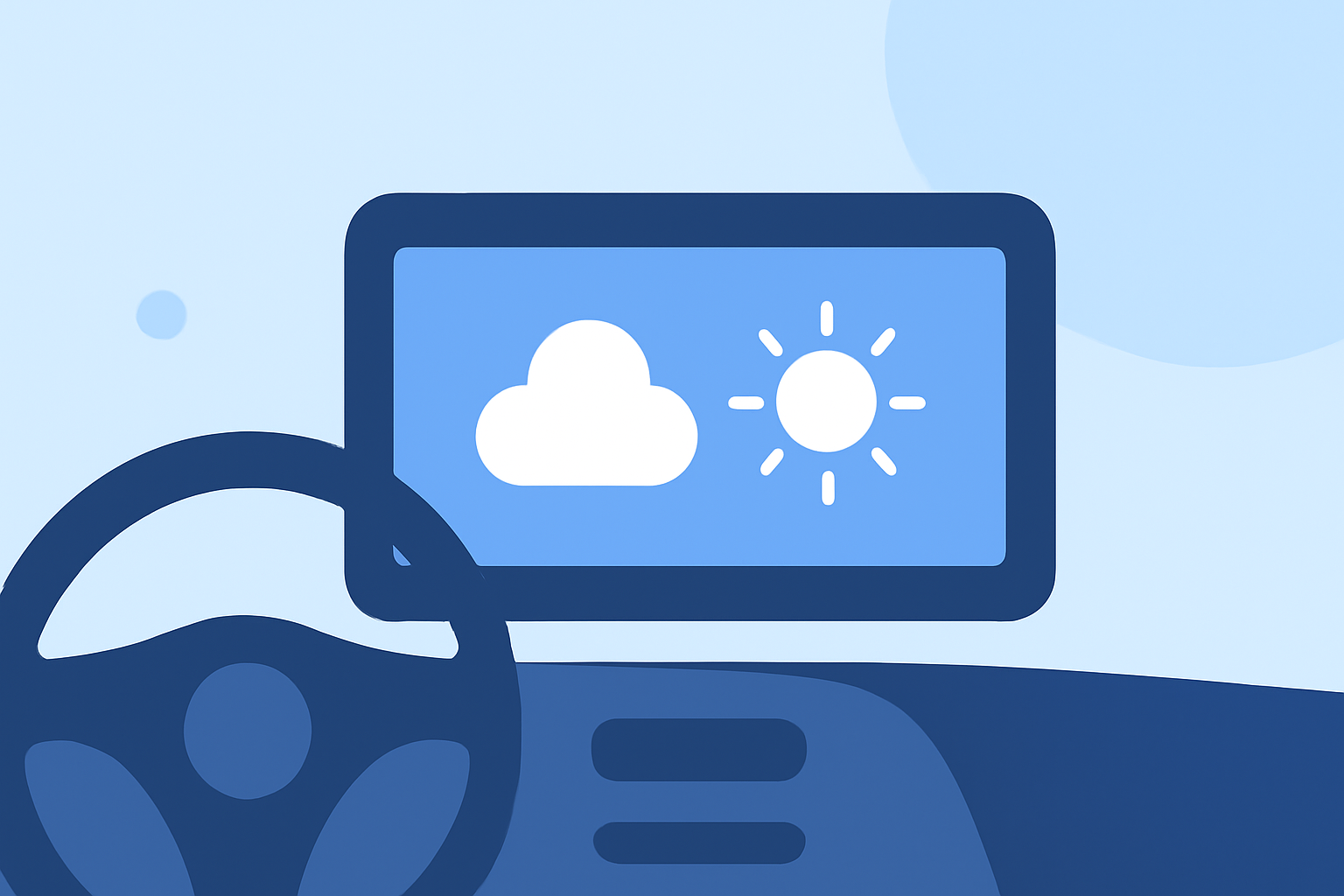 Quick Weather Notification Banners in the Car