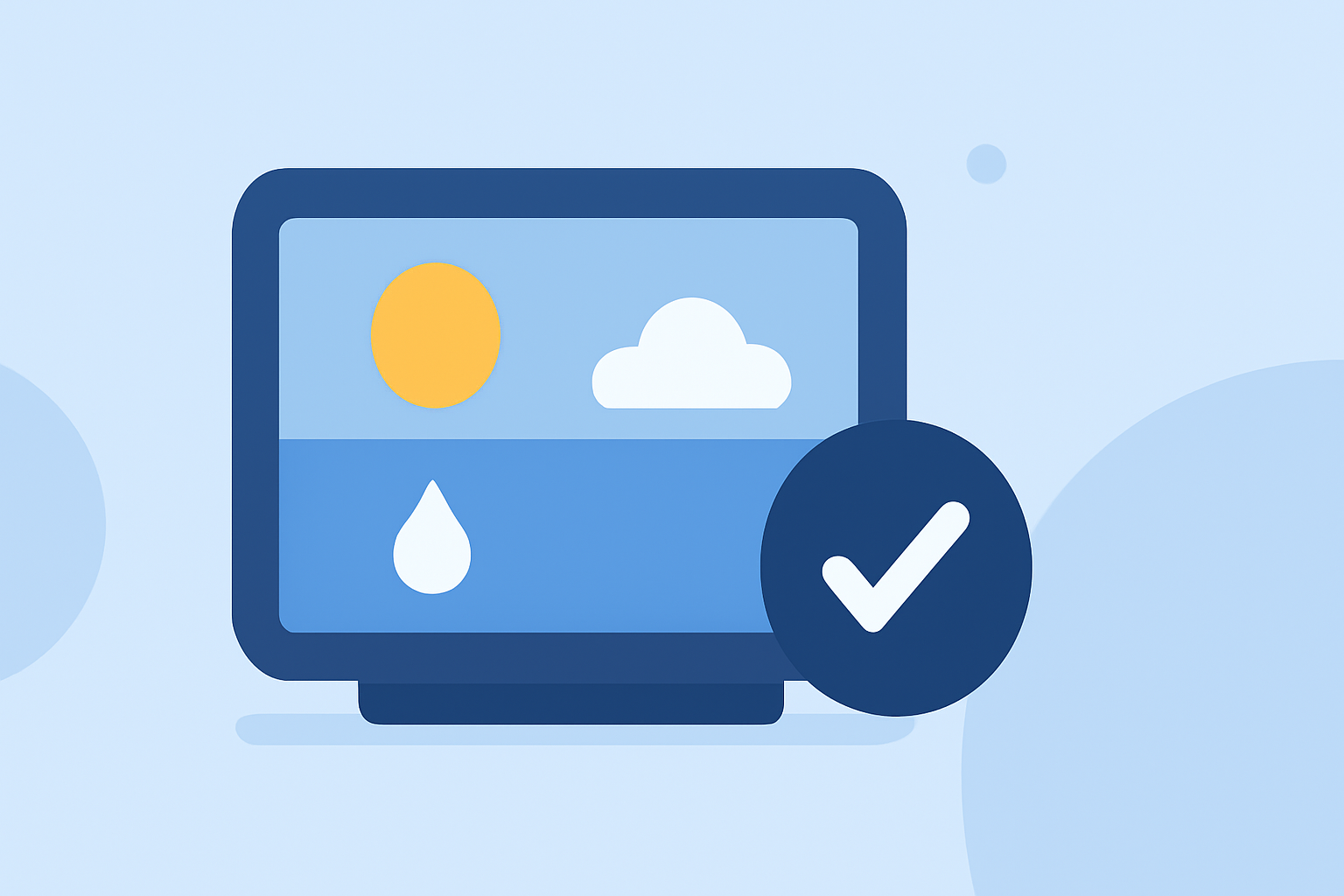 Weather-Aware Layers Guide on a Smart Display