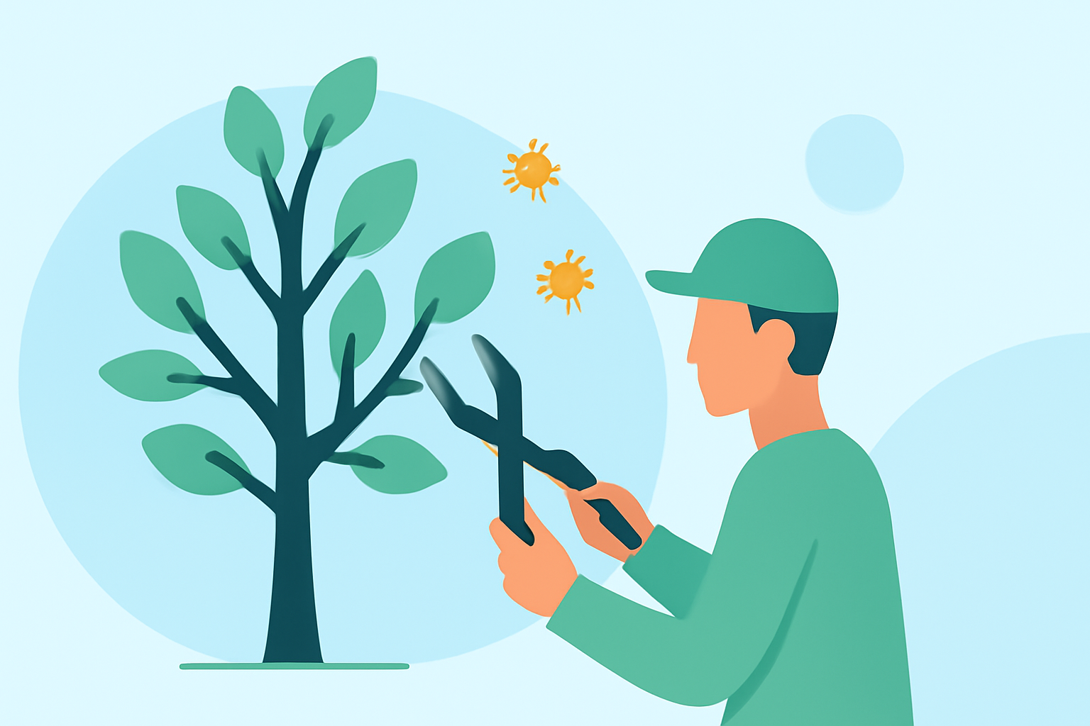 Optimal Timing for Tree Pruning During Pollen Season